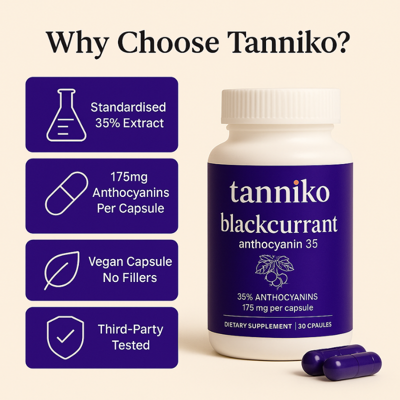 Blackcurrant Anthocyanins Capsules - 175mg